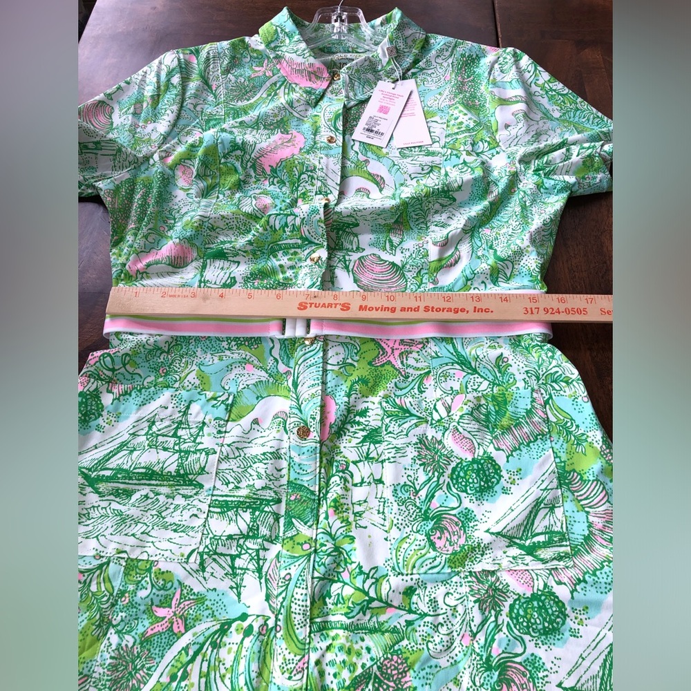 NWT Lilly Pulitzer Dominica Dress in Ship to Shore Size 10 - Picture 8 of 12